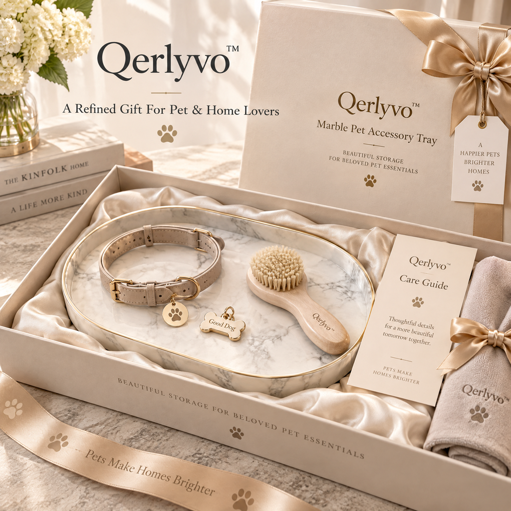 Qerlyvo™ Marble Pet Accessory Tray