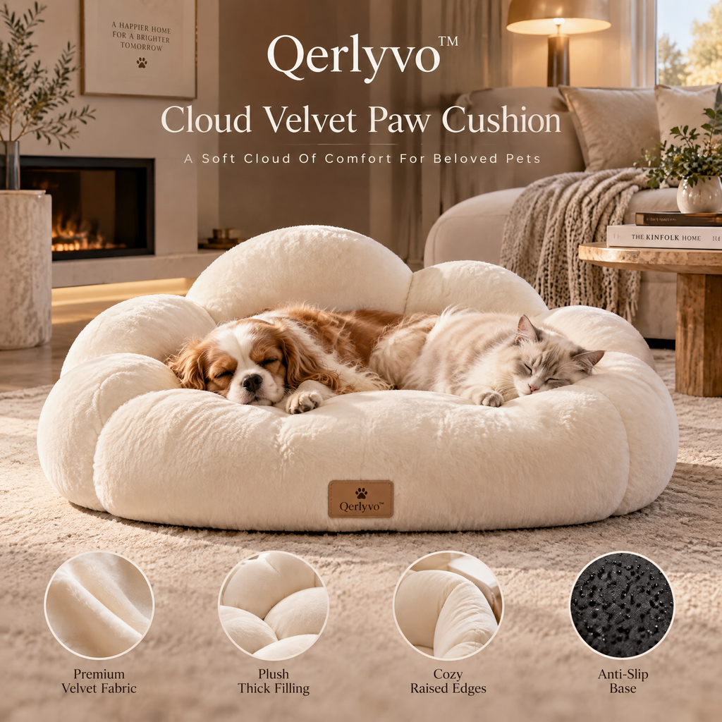 Qerlyvo™ Cloud Velvet Paw Cushion