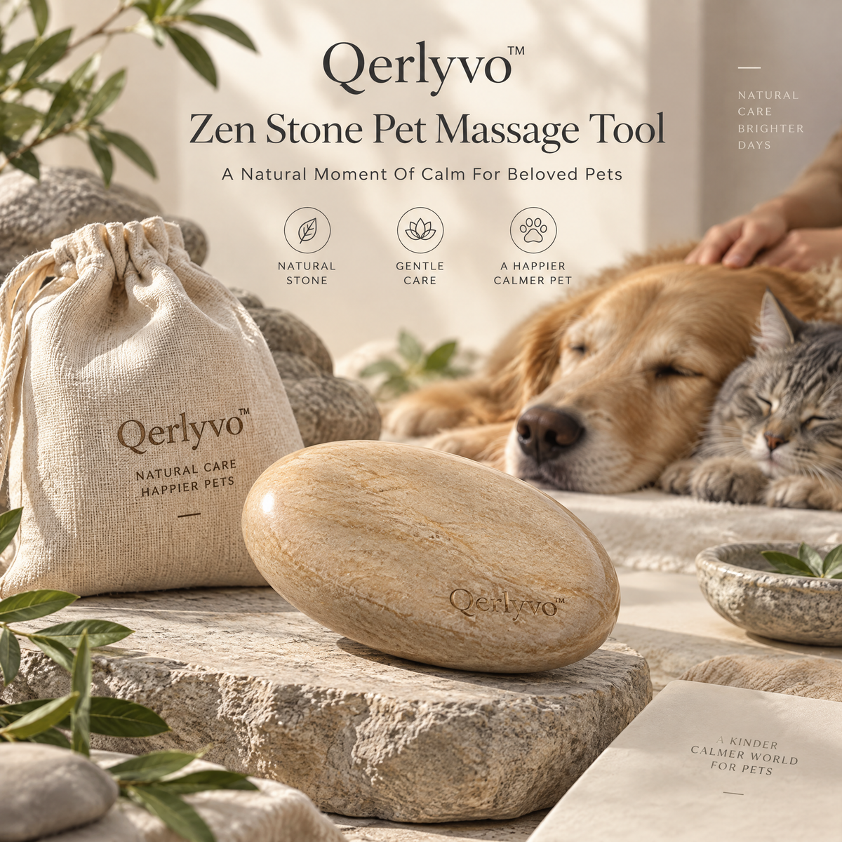 Qerlyvo™ Zen Stone Pet Massage Tool