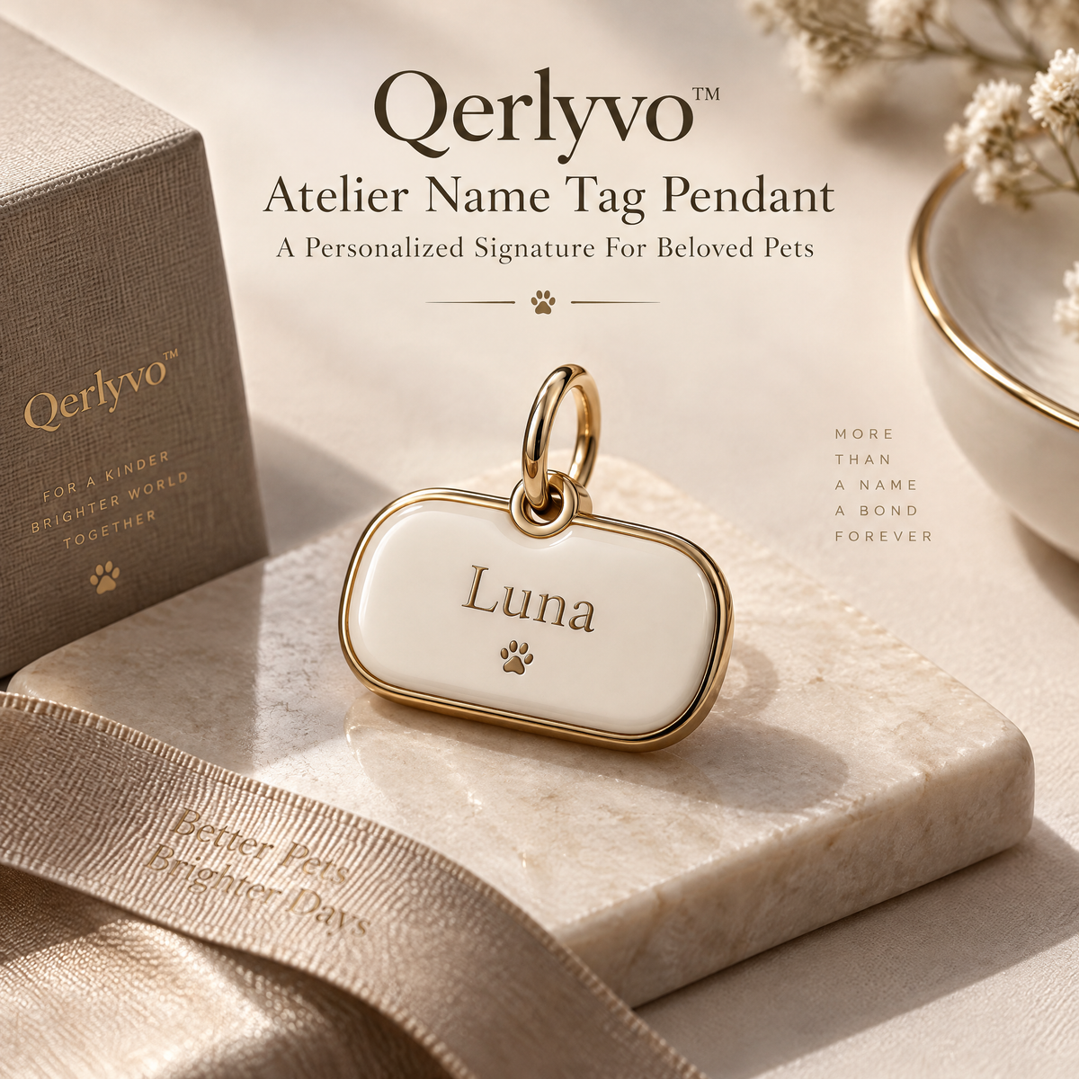 Qerlyvo™ Atelier Name Tag Pendant