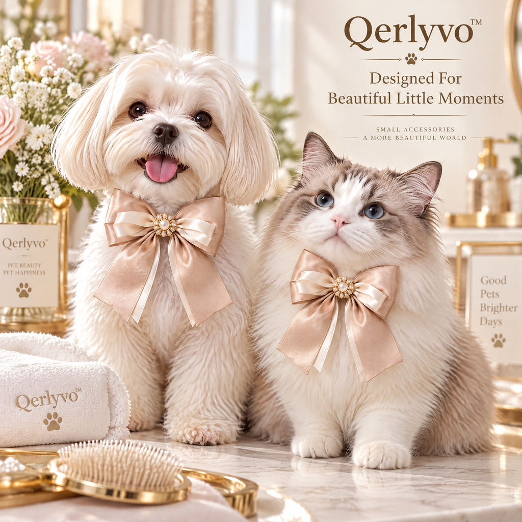 Qerlyvo™ Silk Ribbon Grooming Bow