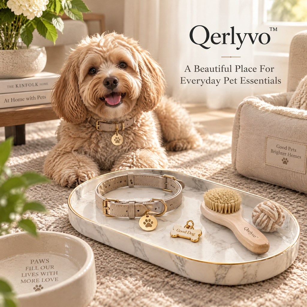 Qerlyvo™ Marble Pet Accessory Tray