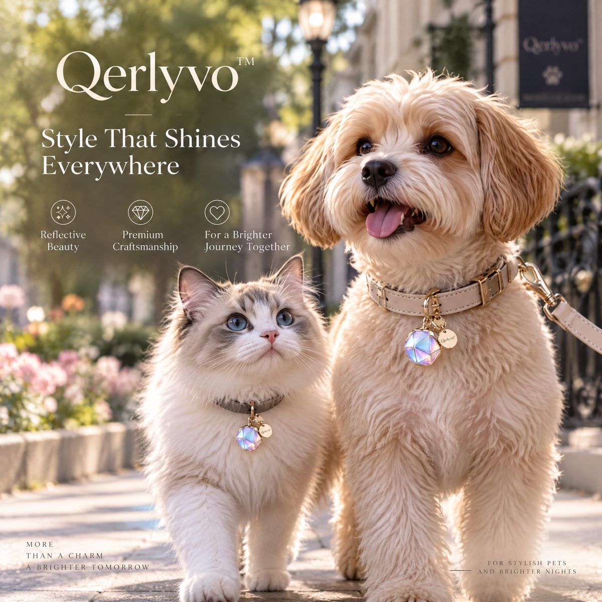 Qerlyvo™ Aurora Reflective Pet Charm