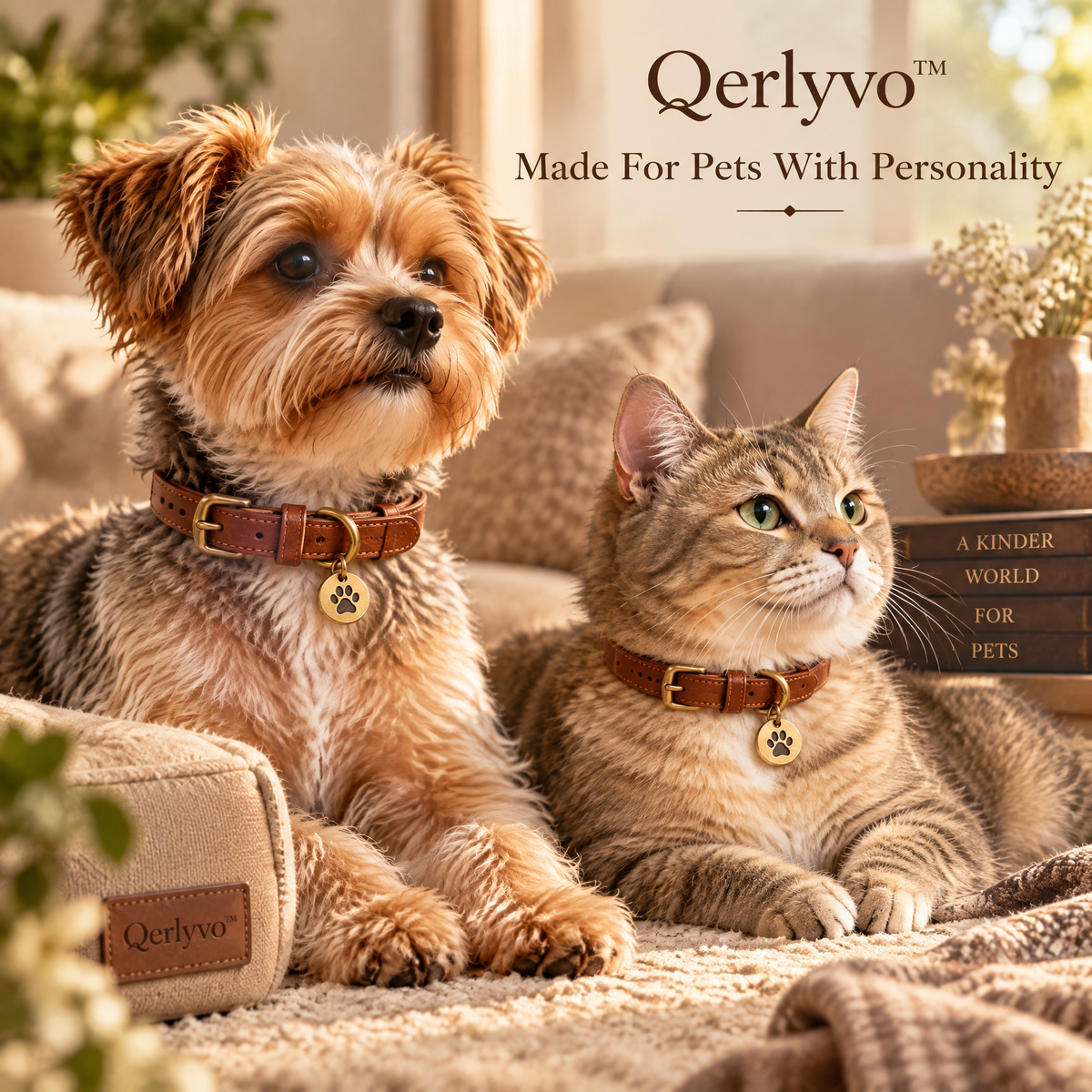 Qerlyvo™ Terra Leather Pet Bracelet