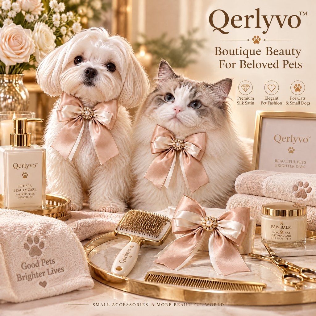Qerlyvo™ Silk Ribbon Grooming Bow