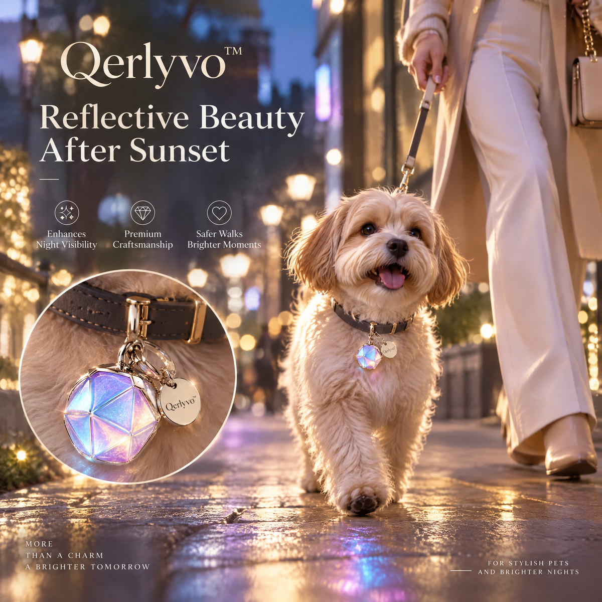 Qerlyvo™ Aurora Reflective Pet Charm