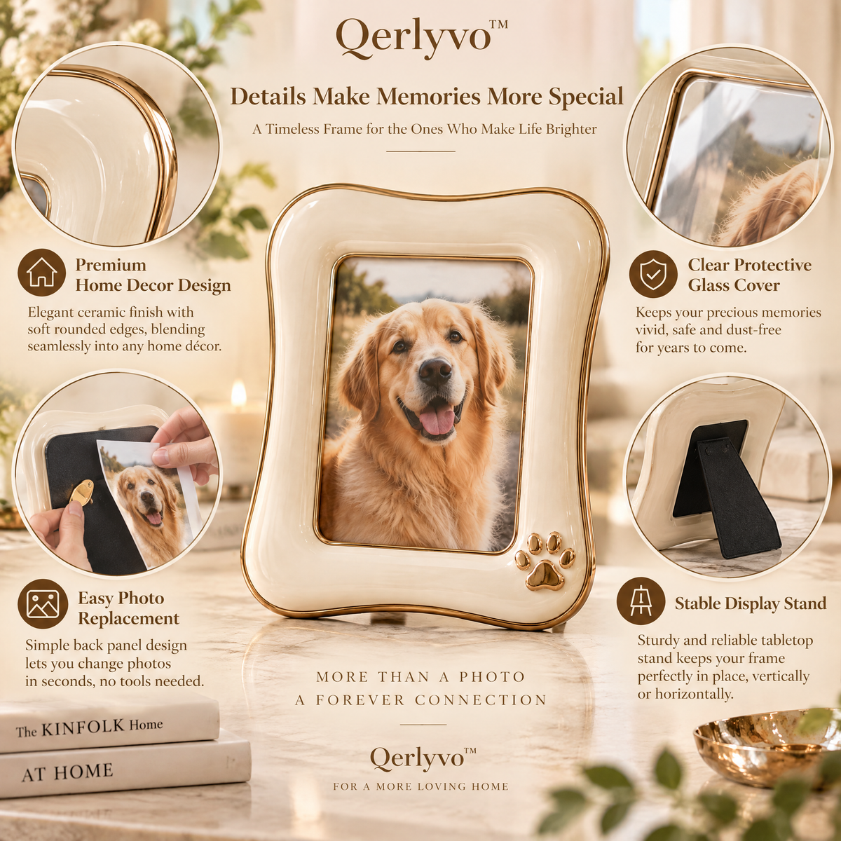 Qerlyvo™ Maison Pet Photo Frame